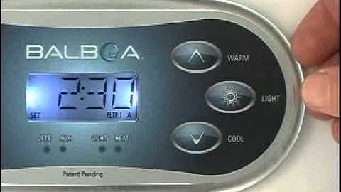 Balboa BP Series - Setting Filter Cycles with TP600 Panels