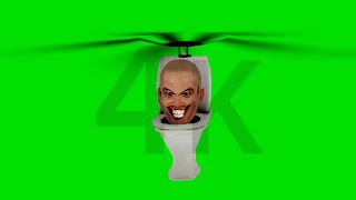 skibidi toilet | Helicopter Skibidi Toilet | Green screen
