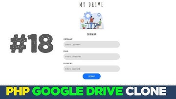 Online drive app with Javascript & PHP #18 | Google cloud clone | Quick programming tutorial