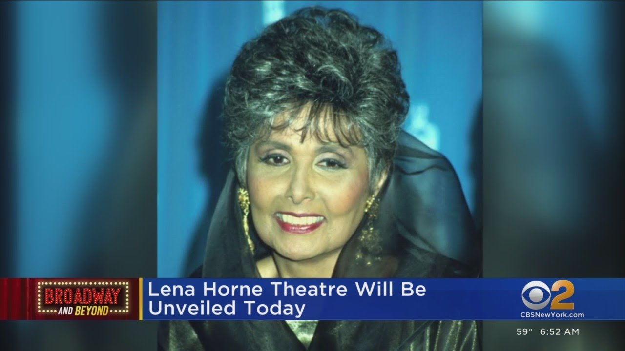 Lena Horne Theatre unveiled today - YouTube