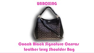UNBOXING Coach Lexy Shoulder Bag In Pebble Leather