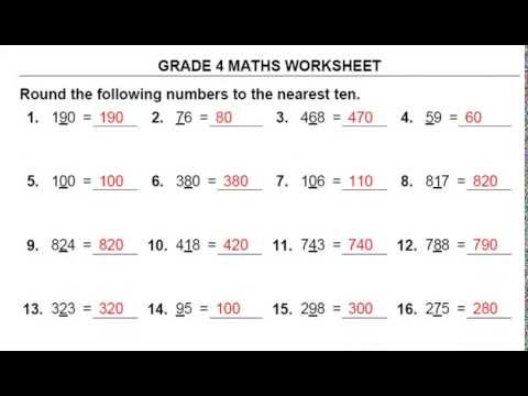 Round to the nearest 10's, 100's, 1000's place - Math Worksheets