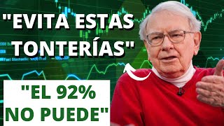 Warren Buffett: 'La mayoría de la gente hace cosas estúpidas cuando compra acciones'