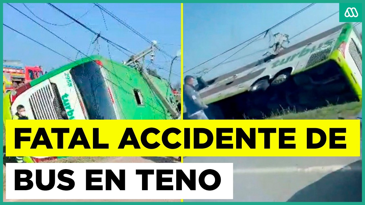 Volcamiento de un bus en la Ruta 5 dejó al menos dos personas ...