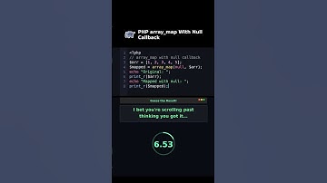 PHP array_map With Null Callback #arrayfunctions