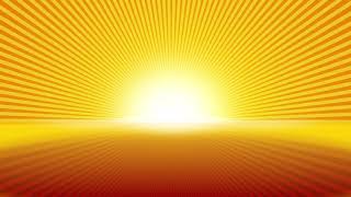 4K Animated Sunburst Yellow Background Abstract Motion Graphics