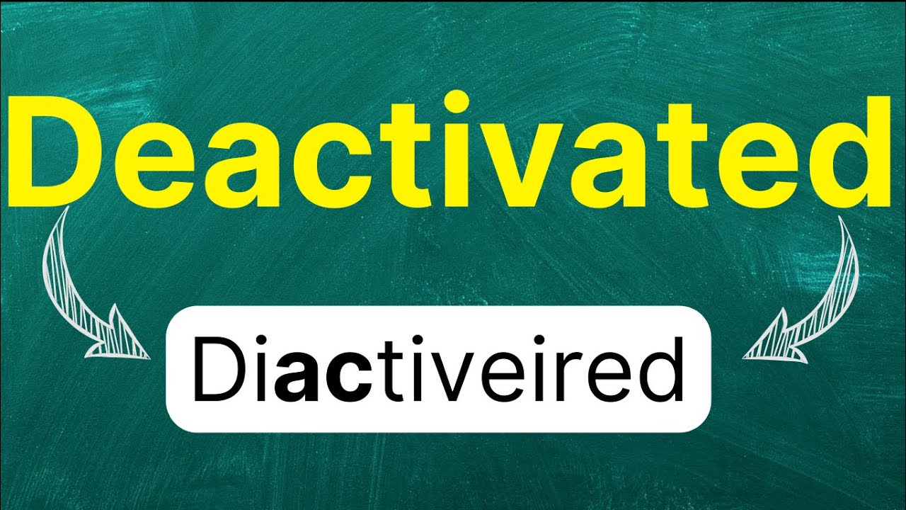 Disactived Cómo pronunciar: