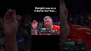 Ratajski was on a 9 darter but then… 😳 #shorts #darts