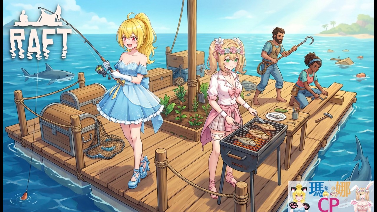 【瑪娜直播】 木筏求生 Raft 觀眾場(f.t. 白娜)