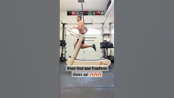 True Form Runner Treadmill - First Run! 🏃🏻‍♂️🔥 #garagegym #athomeworkout #runner #trueform