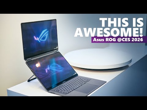 Asus ROG @CES2026 - Dual-Screen laptops, 1000-Nits OLEDs, and a Hideo Kojima tablet!