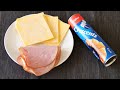 How to make ham and cheese crescent sandwiches using pillsbury crescent roll