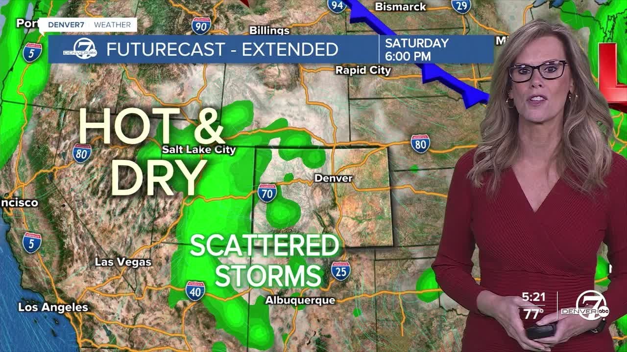 Denver weather: Isolated storms Thursday before temps warm up