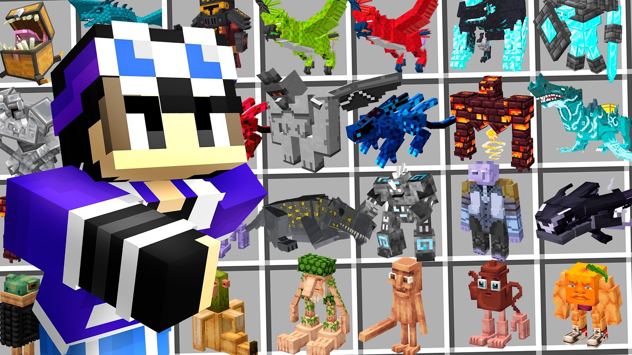 Fiz um Zoológico dos Mobs de Mod