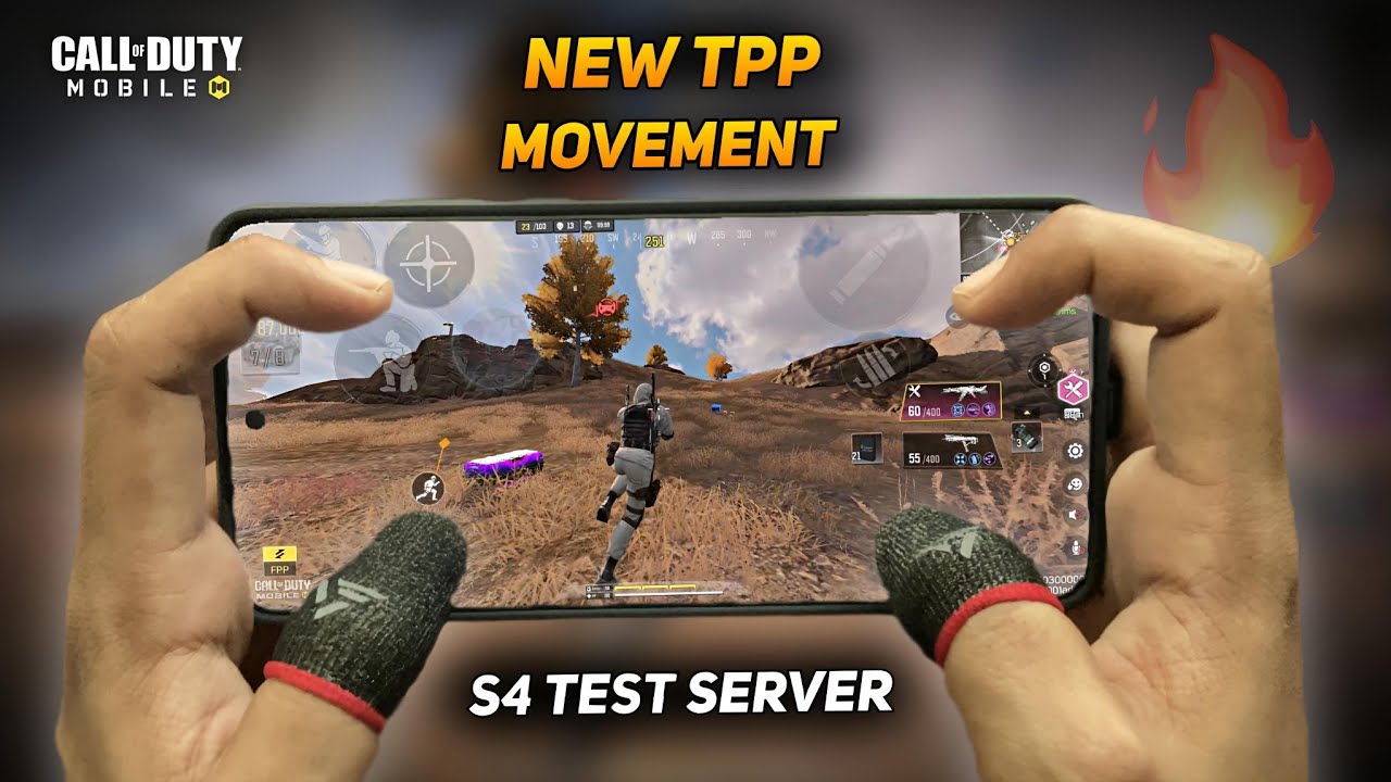 Tmp Cod CODM BR New TPP Movement Gameplay on Season 4 Test Server with 4 Finger ...