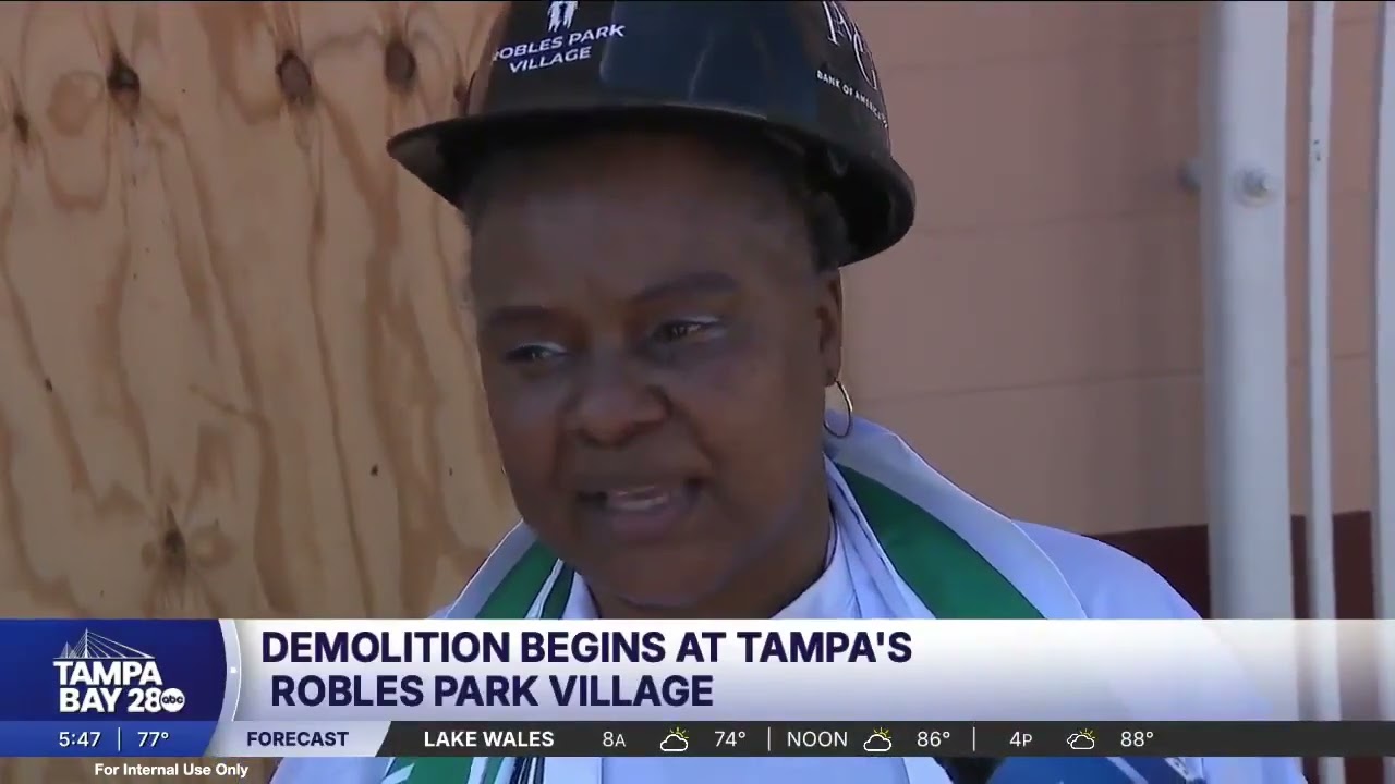 9/15/25 Tampa Bay 28 News at 5AM - Robles Park Village Demolition