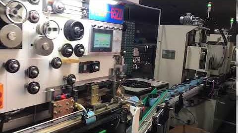 Automatic round paint tin can production line video