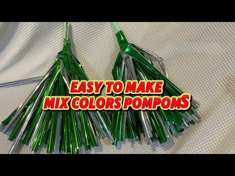 How to make Pompoms / Mix colors Pompoms Tutorial