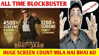 Final Screen Count & Advance Booking of Kisi Ka Bhai Kisi Ki Jaan | Salman Khan | Pooja Hegde | Eid