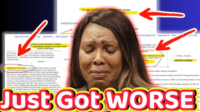 🚨'Everything's Unraveling' - "Queen of FRAUD" Letitia James Hit with THIRD  Major Case! - YouTube