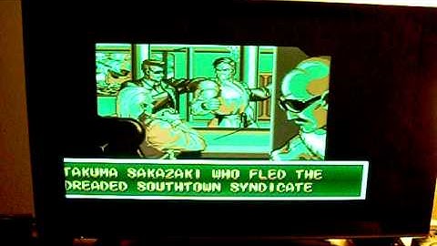 NeoGeo AES RGB Output Shifted Left  & Green