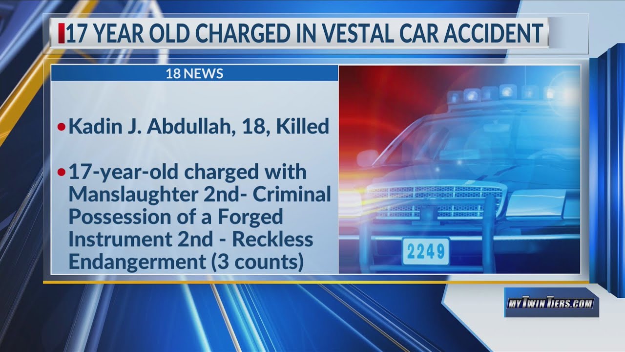 Teen charged with manslaughter for fatal crash in Vestal - YouTube