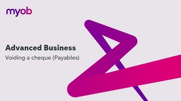 How To Void A Cheque In Payables - MYOB Acumatica | Leverage Technologies