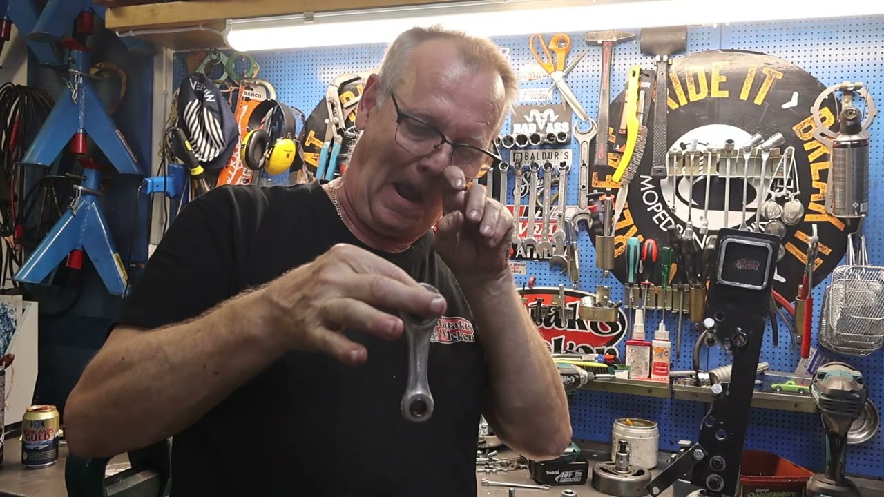 Sachs moppemotor med oljud efter renovering