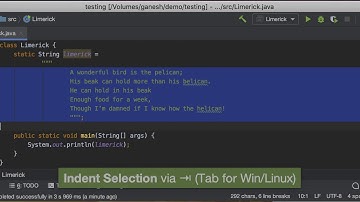 IntelliJ IDEA Tips & Tricks #12: Indent or Unindent Lines / Selection Easily