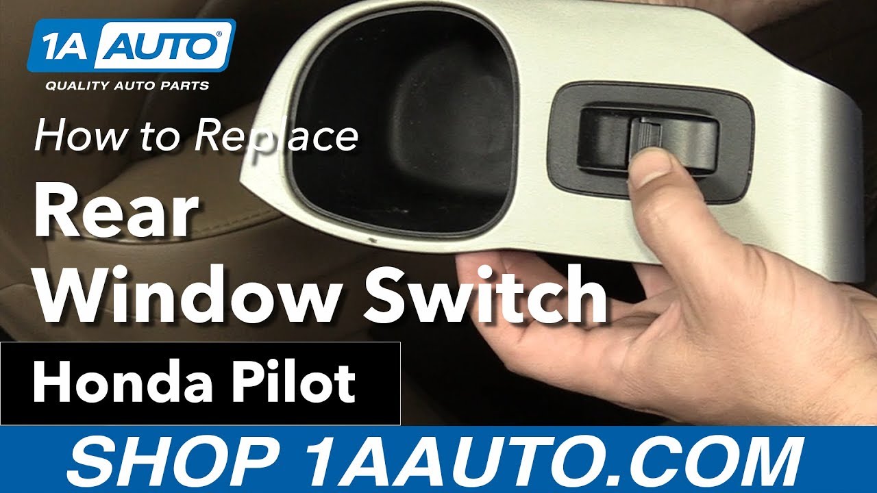 How to Install Rear Window Switch 03-08 Honda Pilot - YouTube