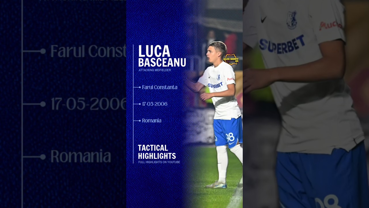 🔍 Short Individual Analysis - What makes Luca Basceanu 🇷🇴 (2006, Farul) special? 