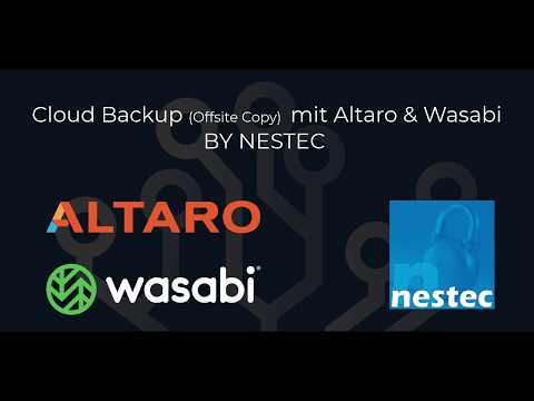 Cloud Backup mit Altaro vmBackup & Wasabi