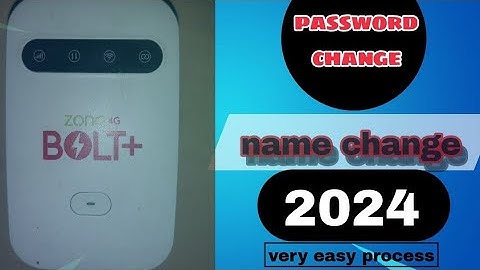 how to change password Zong 4G Bolt+ very easy proces in 2023 and 2024