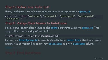 How to Assign Color Values from a List to Unique Groups in R Dataframes