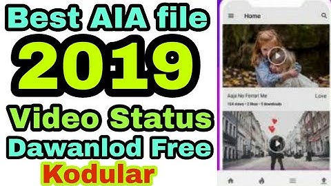 2019 ka best video status app AiA || Whatsapp status app aia free download #kodular #YourNewHelp