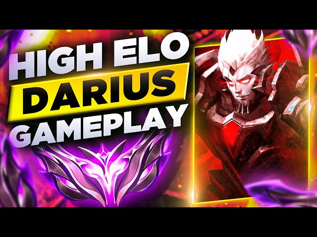 RED + PRESTIGE GOD KING CUSTOM SKINS - S13 High Elo Darius Gameplay - Best  Darius Builds 