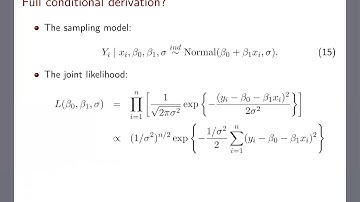 [Bayesian linear regression] A simple linear regression model for CE sample