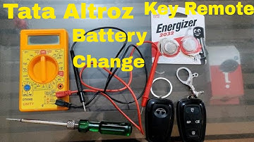 Tata ALtroz/Nexon Key Remote /Keyfob Battery Replacement DIY #tataaltroz #carremote #keylessentry