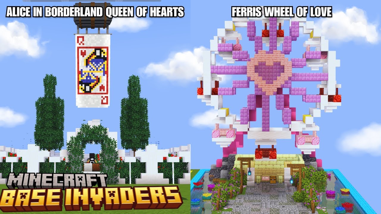 Valentines Bases 💕 | Minecraft Base Invaders #tagalog # ...