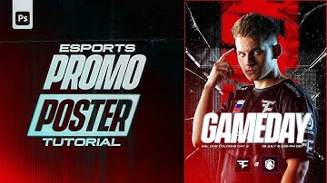 How to create Esports Promo Poster (FREE TEMPLATE) - Photoshop Tutorial by EdwardDZN