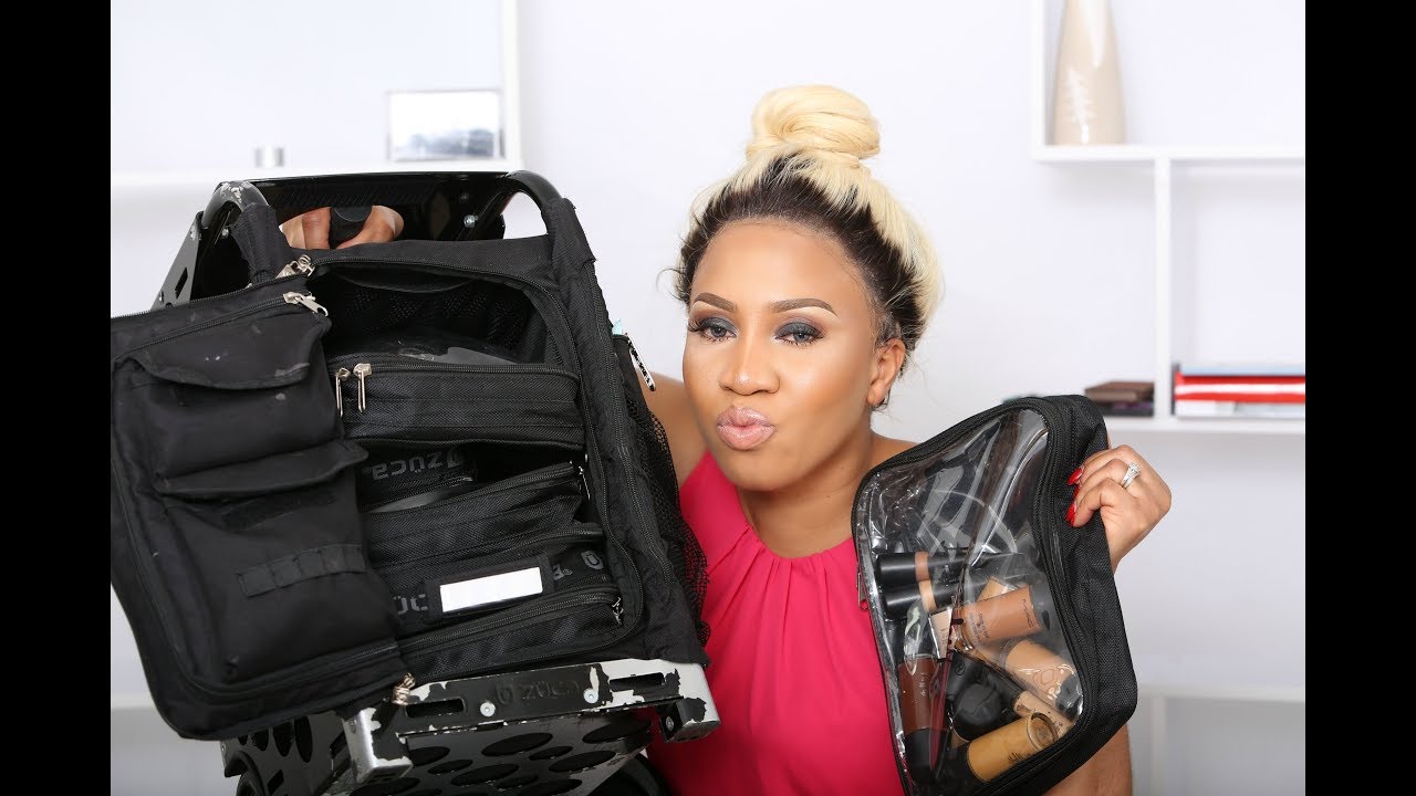 WHAT'S  IN MY FREELANCE MAKEUP KIT /BAG/NIGERIAN WEDDINGS/ZUCA BAG