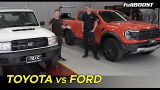 Ranger Raptor vs Land Cruiser 79 series - 2022 Ute comparison | fullBOOST