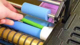 8mm Diameter Crayons being Labelled on the BenchMAX