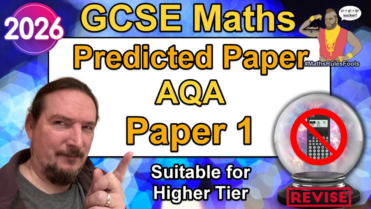 AQA GCSE Maths - Predicted Paper 1 - May June 2026 - Higher Tier - YouTube