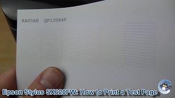 Epson Stylus SX620FW: How to Print a Nozzle Check Test Page
