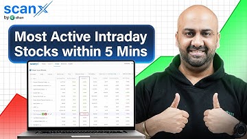 How to find Intraday Stocks in Momentum using Screeners | ScanX Tutorial | Dhan