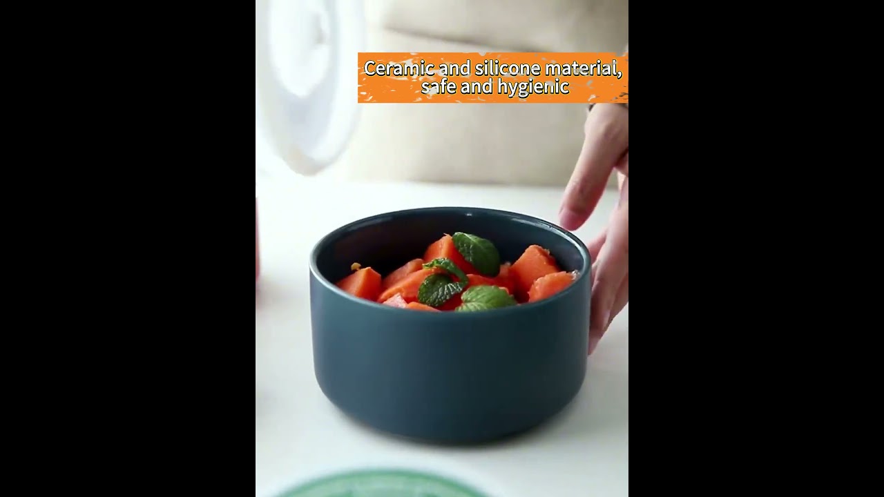 Ceramic food storage salad bowl