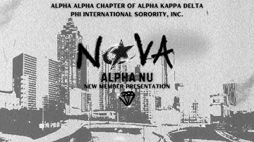 Nova Alpha Nu Class - Fall 2025 New Member Presentation