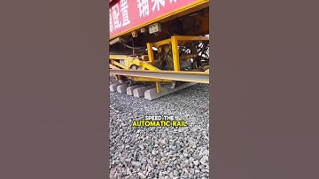 Automatic Rail Laying Machine #shorts #railway #train