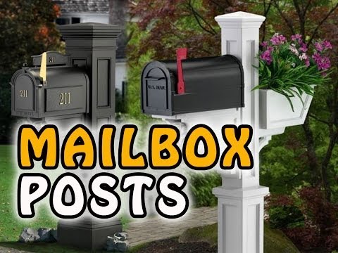 Easy Decorative Mailbox Posts - Low Cost Mailbox Covers Here